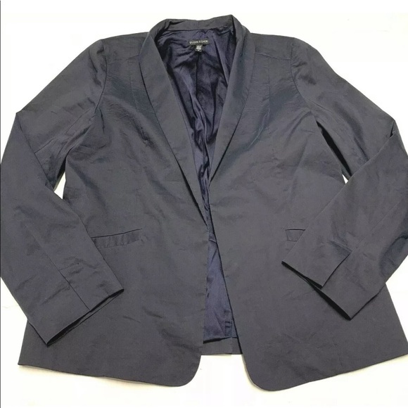Eileen Fisher Jackets & Blazers - Eileen Fisher Polished Ramie Stretch Open Jacket
